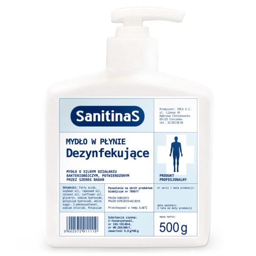 Mydło Dezynfekujące SanitinaS 500ml.jpg