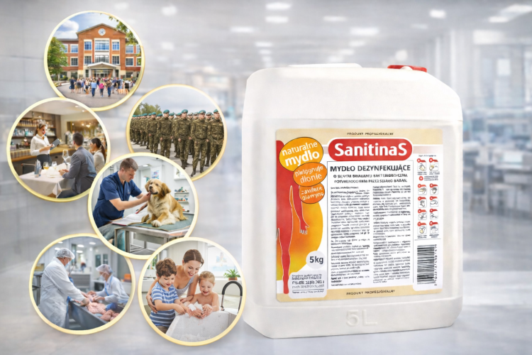 SanitinaS Mydło Dezynfekujące do zastosowań profesjonalnych